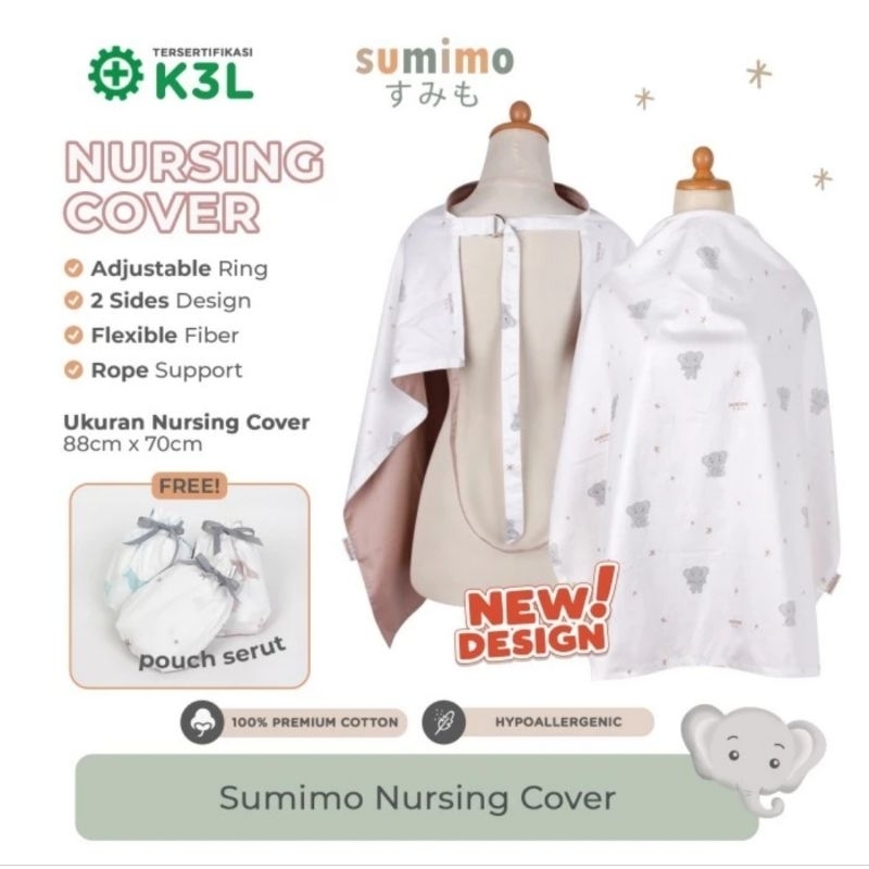 Sumimo Nursing Cover Motif Random - Apron Ibu Menyusui