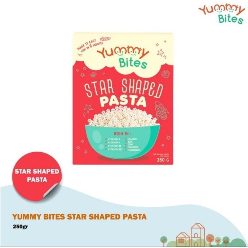 Yummy Bites Star Shaped Pasta 250 gr