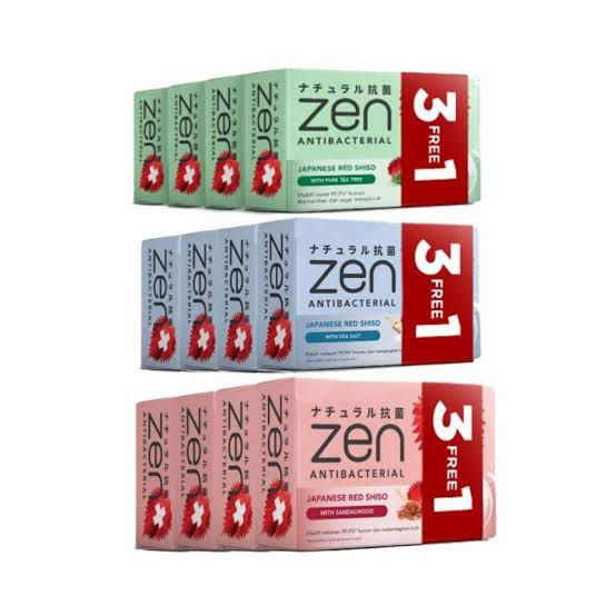 (4in1) Sabun Zen Batang Bar Soap 70gr