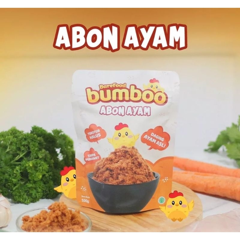 BUMBOO Abon Sapi Ayam Mpasi Abon Sapi dan Ayam Non MSG  BUMBOO Abon Asli / Tekstur Lembut Mpasi Si Kecil / Sumber protein / Mpasi Tanpa pengawet