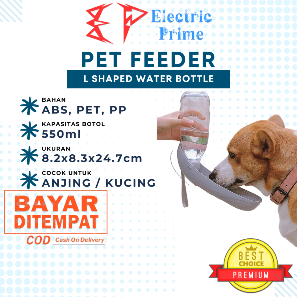 Botol Minum Travel Anjing Kucing 550ml Pet Portable Water Bottle Portable Outdoor Feeder Tempat Air Anabul Hewan Peliharaan