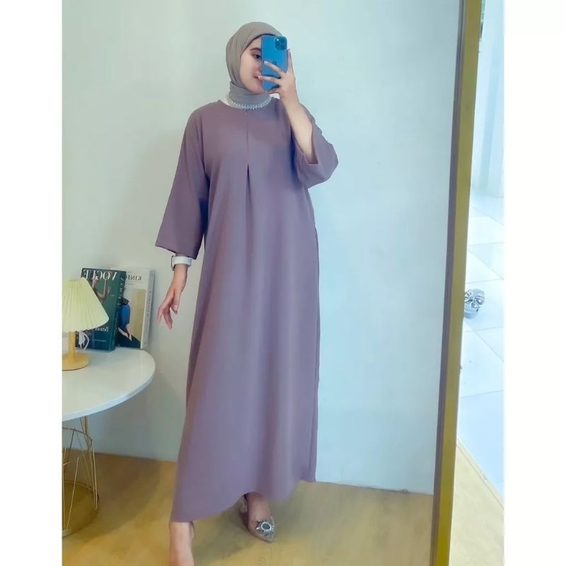 Daster Crinkle Airflow Polos Busui