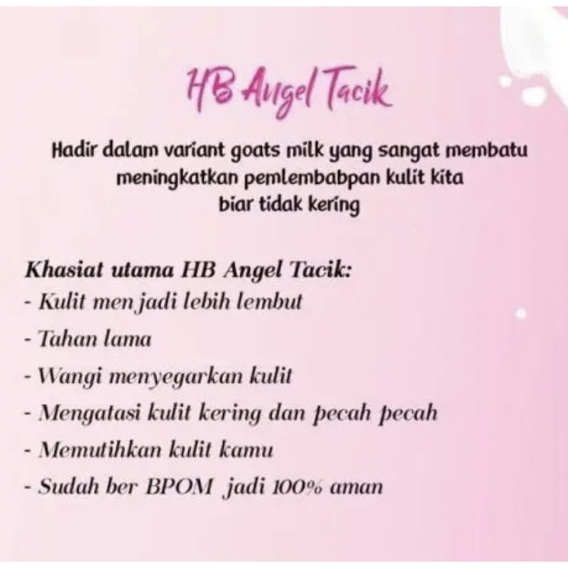 SATU PAKET HB ANGEL TACIK