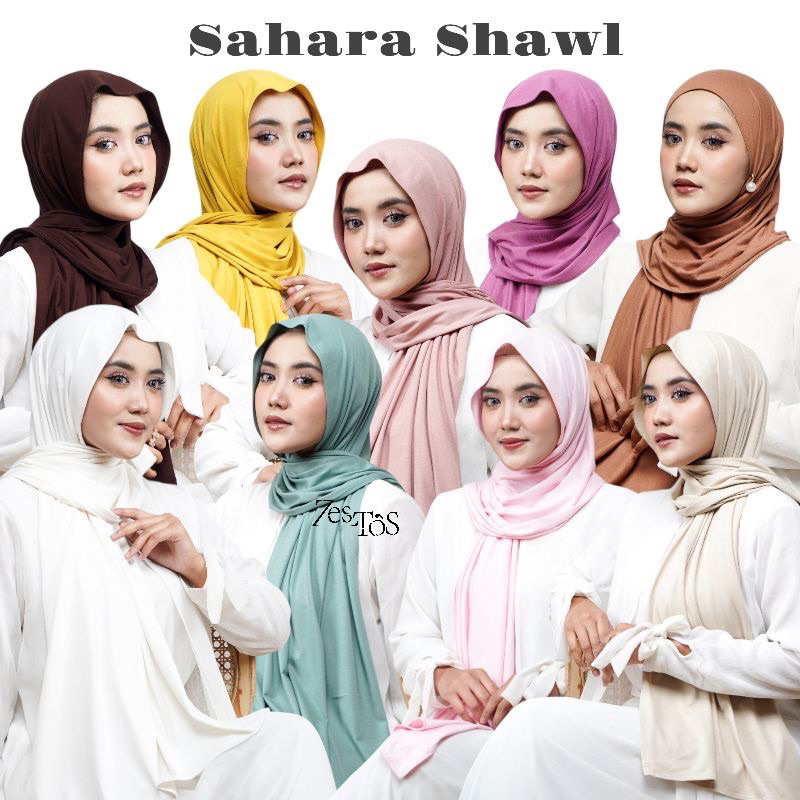 PRELOVED SAHARA SHAWL | PASHMINA KAOS RAYON | PASHMINA OMAN (TURKEY SHAWL)