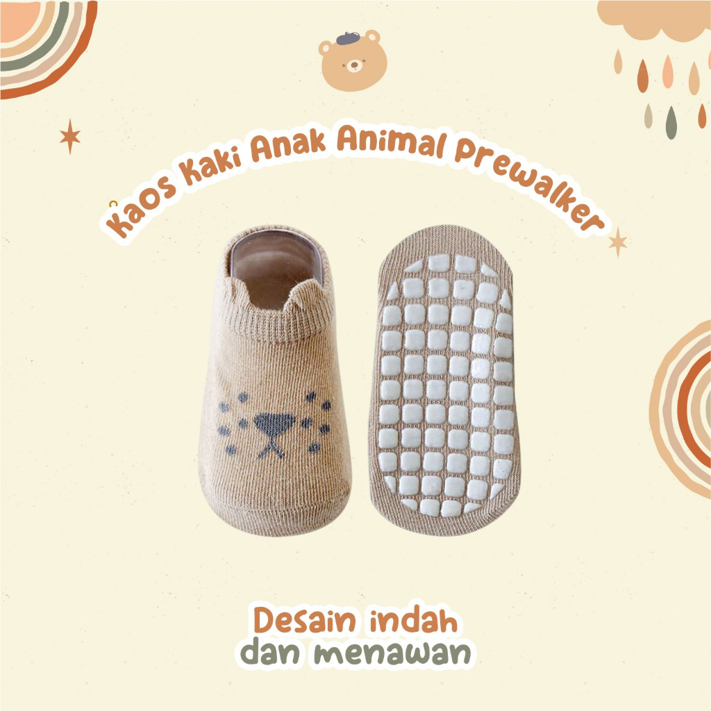 Kaos Kaki Prewalker  - 29-479 Karakter Animals Aksesoris Bayi Dan Anak Lucu By Carouselofficial