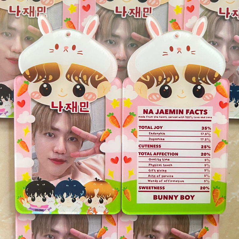 [ JAEMIN BUNNY VER ] PHOTOCARD HOLDER CAHOL JAEMIN NCT DREAM