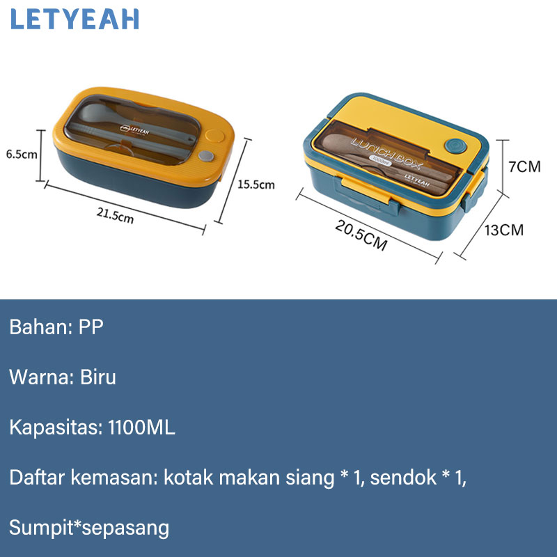 letyeah Kotak makan set /lunch box set cangkir sup tas bekal set/tempat makan bento box anak /BPA free