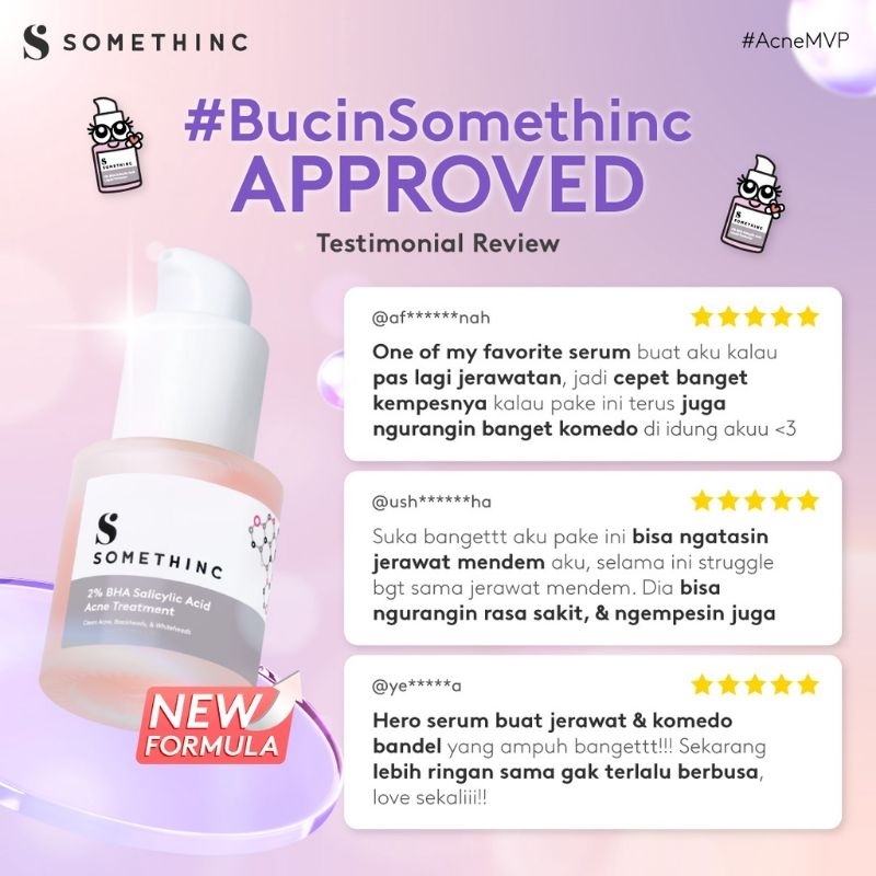 SOMETHINC 2% BHA Salicylic Acid Acne Treatment - Serum Usir Jerawat Mendem