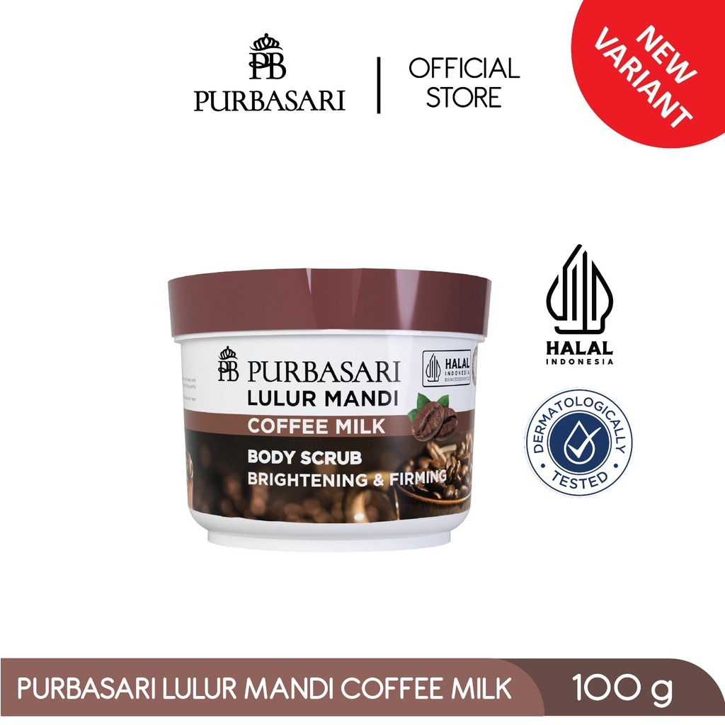 PURBASARI LULUR MANDI 100GR/ LULUR PEMUTIH DAN PELEMBAB KULIT PURBASARI BENGKOANG BRIGHTENING VIT E GREEN TEA ALOEVERA ZAITUN SUSU PUTIH MUTIARA HABBATUSSAUDA COFFEE MILK SAKURA GLOW LULUR PURBASARI