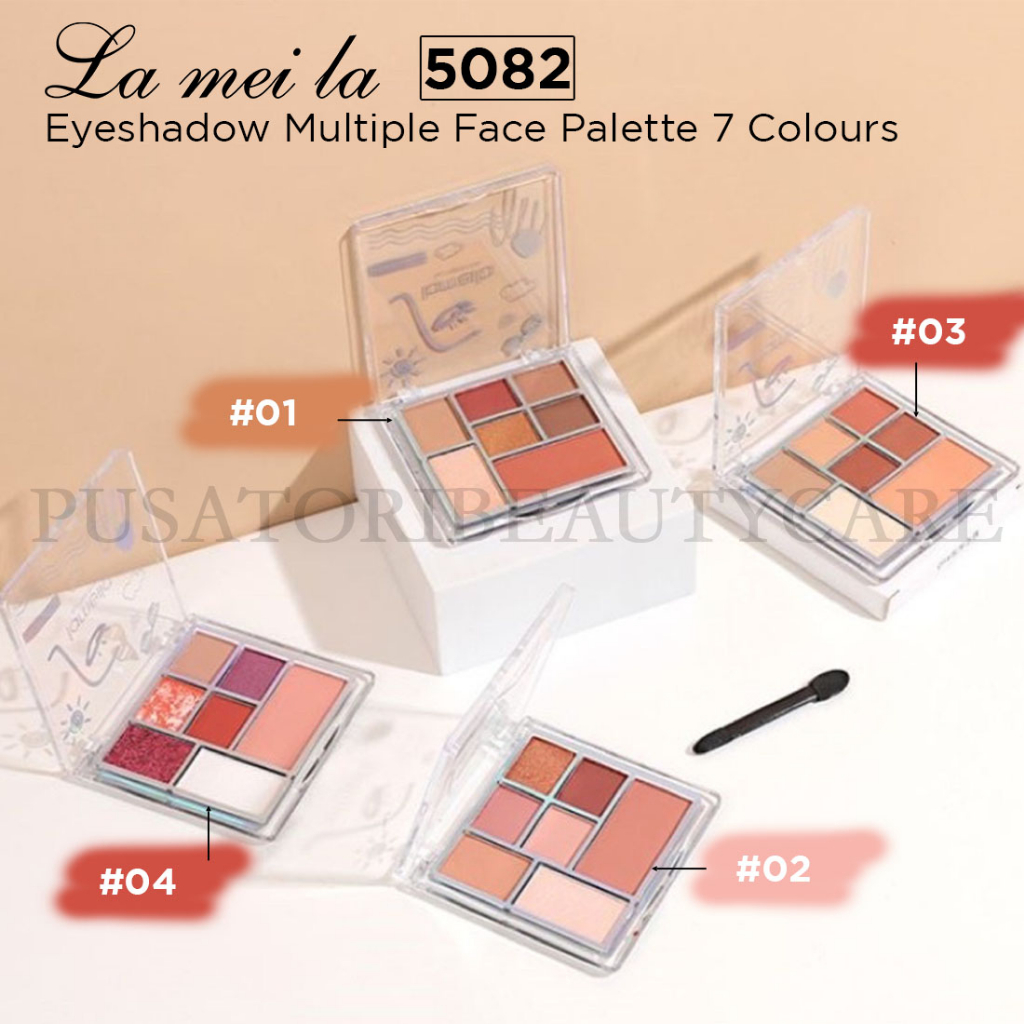 Lameila 5082 Eye Shadow Multiple Face Pallete 7 Warna
