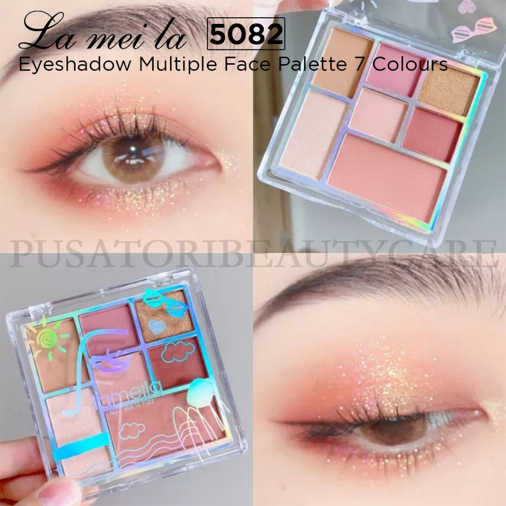 Lameila 5082 Eye Shadow Multiple Face Pallete 7 Warna