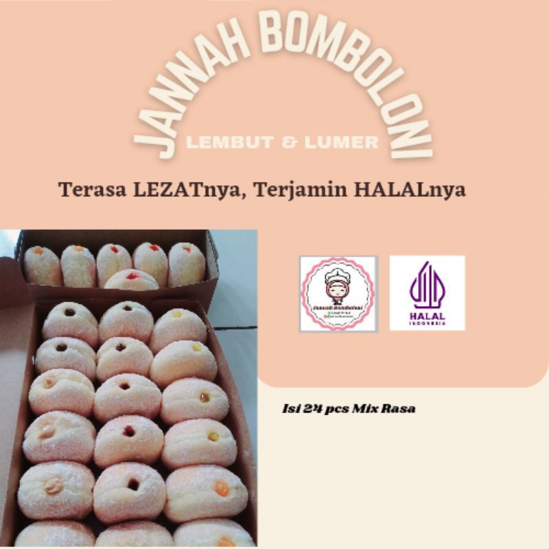 

Bomboloni Paketan Isi 12 pcs
