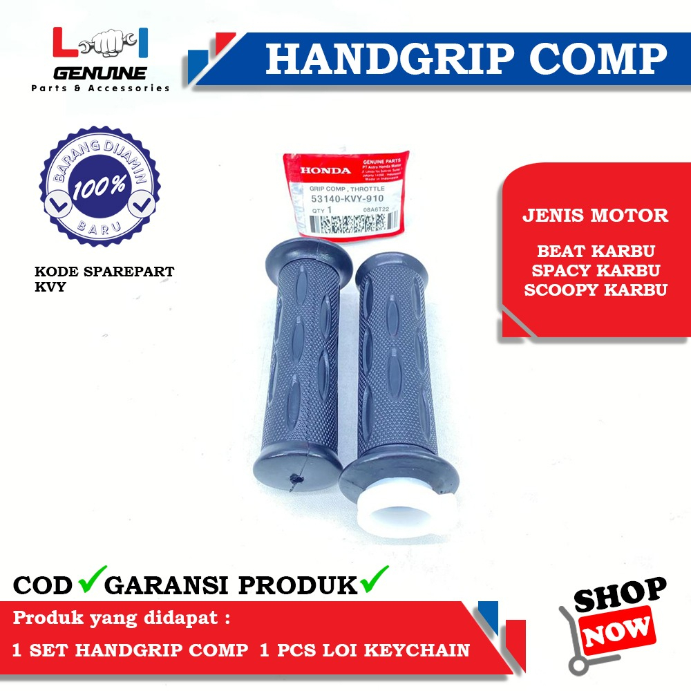 -LOI- HANDGRIP SET BEAT KARBU, SCOOPY KARBU, SPACY KARBU KVY