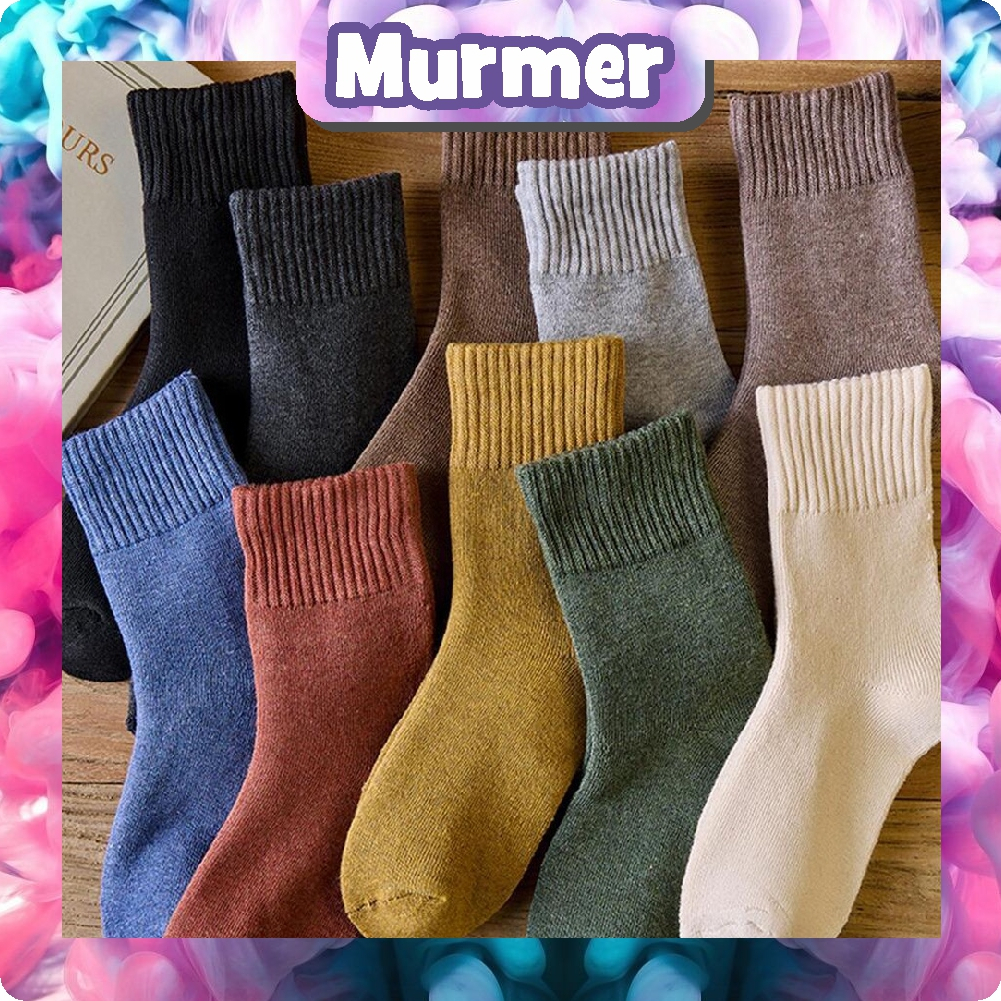 MurmerOfficial Kaos Kaki Panjang Motif Polos Fashion Korea / Kaos Kaki Laki-Laki Perempuan / Cute Socks Import Murah KK108