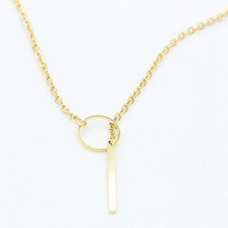 Women Fashion Jewelry Simper Moon Star Short Clavicle Chain Necklace