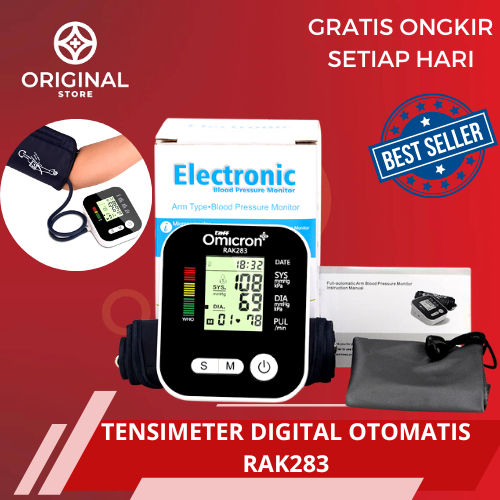 TENSIMETER DIGITAL OTOMATIS ALAT CEK UKUR TEKANAN DARAH - TAFFOMICRON