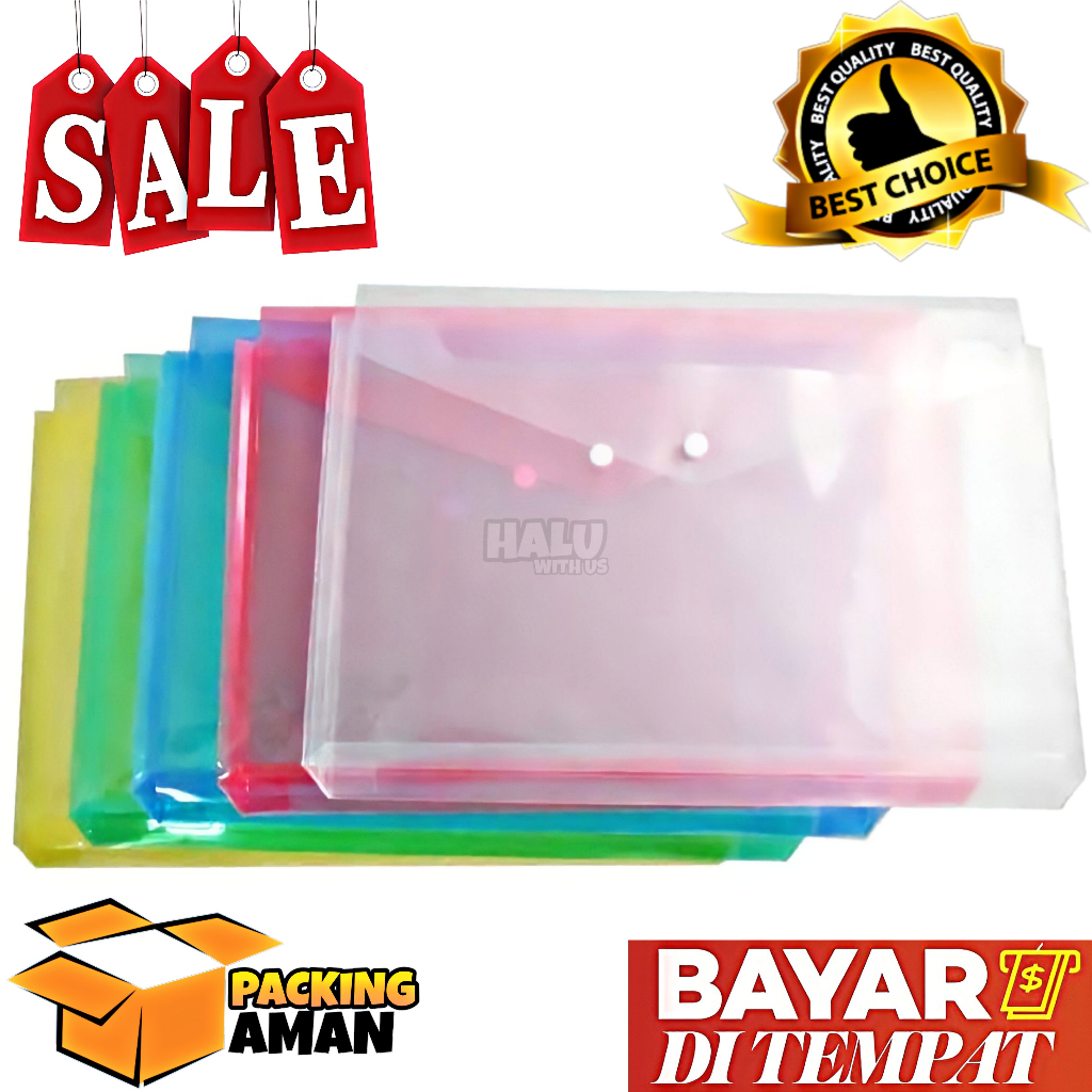 

(BISA COD) PROMO 1 Pcs Map Plastik Kancing Punggung Data Plus
