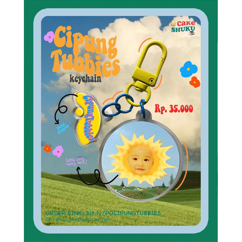 [PO] Keychain Cipung Cipungtubbies by Cakeshuku (BACA DESKRIPSI)