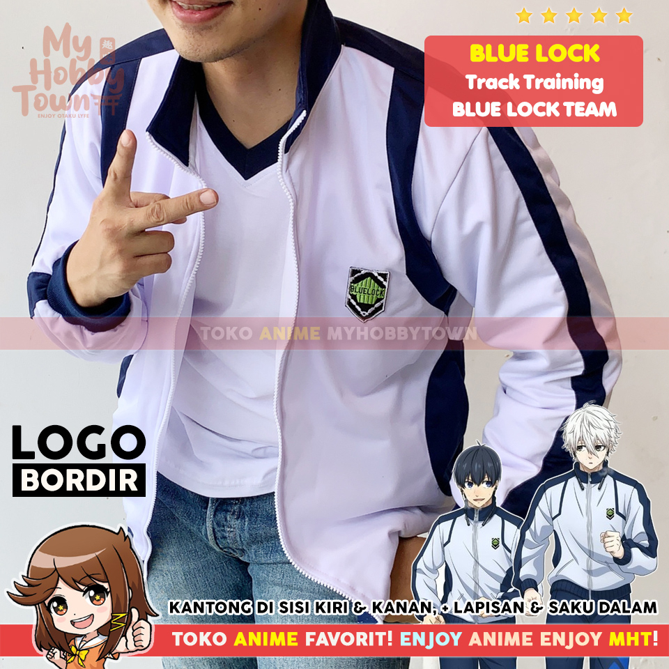 Jaket Tracksuit Trackjacket Cosplay Blue Lock Team Training Isagi Yoichi Bachira Meguru Nagi Seishiro Kunigami Rensuke Hyoma Chigiri