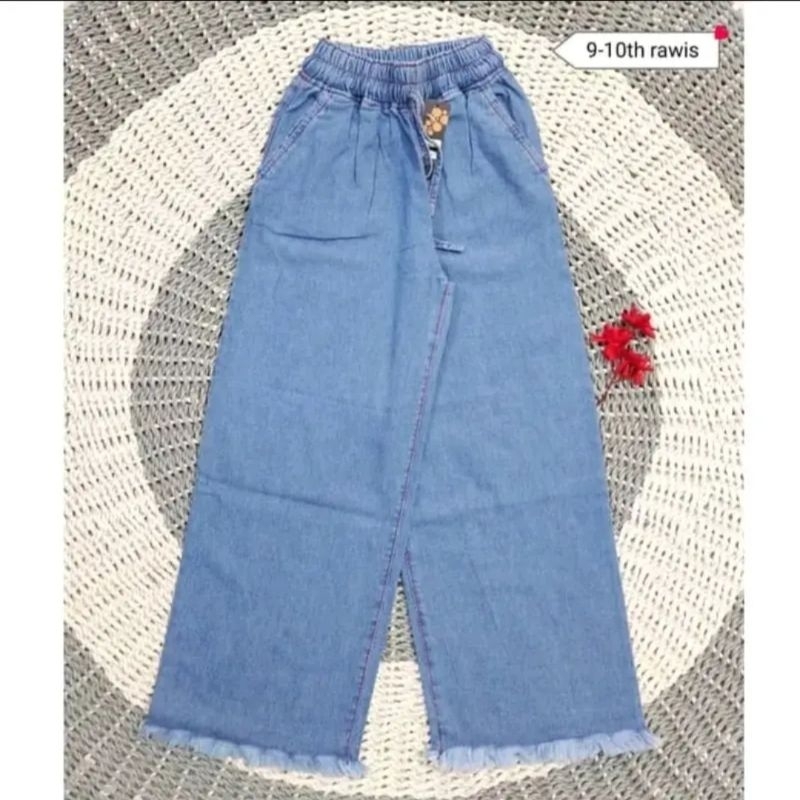 celana jeans rawis anak perempuan // celana kulot rawis anak perempuan // celana kulot anak // celana anak perempuan 7-8 tahub 9-11 tahun 13-14 tahun 15-16 tahun // celana anak perempuan tanggung // celana kulot rawis 7-15 tahun // celana anak cewe