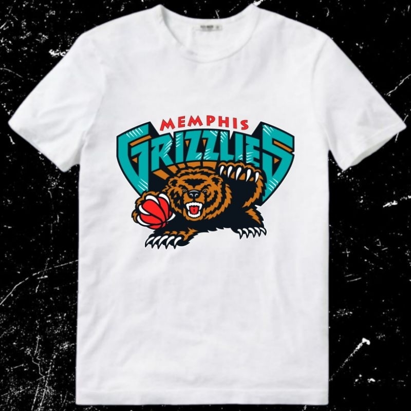Kaos Baju Tshirt Pria Laki Cowok Cewek Perempuan Unisex NBA Nba Basket memphis grizzlies