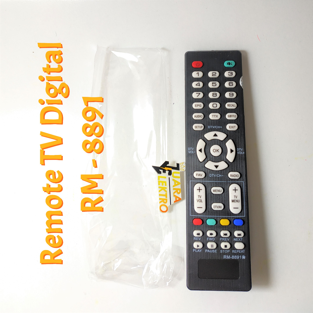 Remote TV Digital RM 8891 Tanpa Dus | Remote Untuk TV Digital