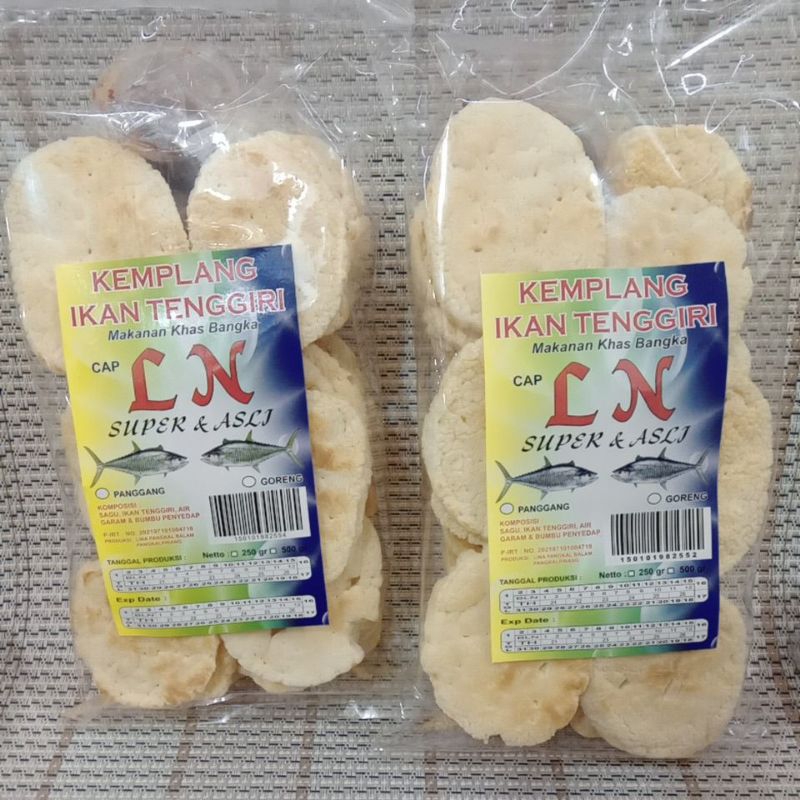 

KEMPLANG PANGGANG LN IKAN TENGGIRI 250GR ASLI BANGKA/KEMPLANG PANGGANG