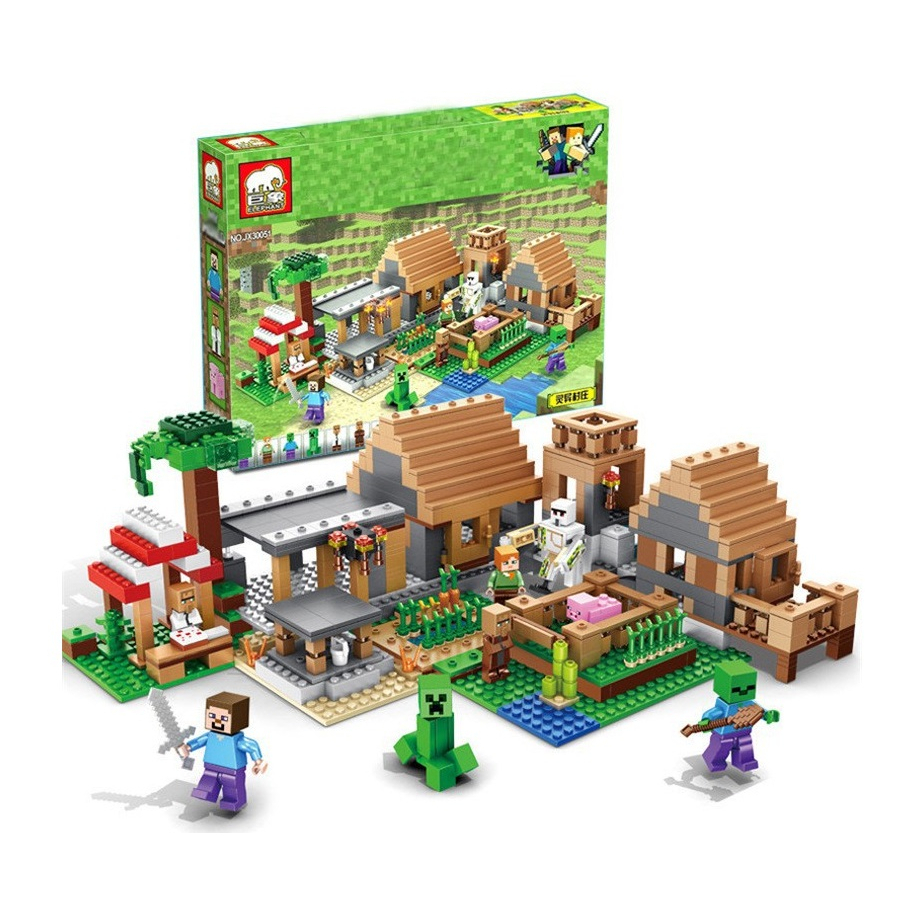 PUZZLE DIY MAINAN ANAK BRICK SUSUN PASANG PUZZLE MYWORLD MYHOME WORLD / PAJANGAN DASHBORD MOBIL MEJA