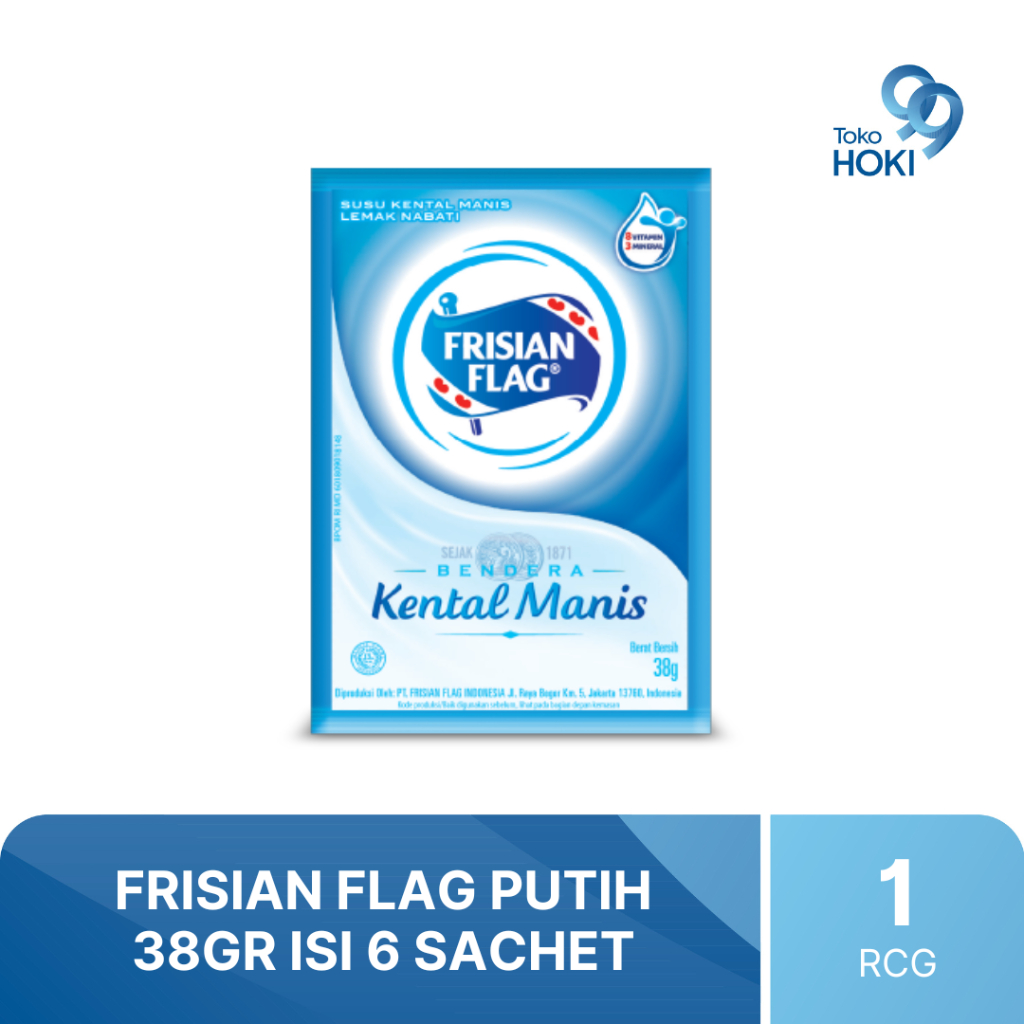 

FRISIAN FLAG PUTIH 38GR 1 RENCENG ISI 6 SACHET