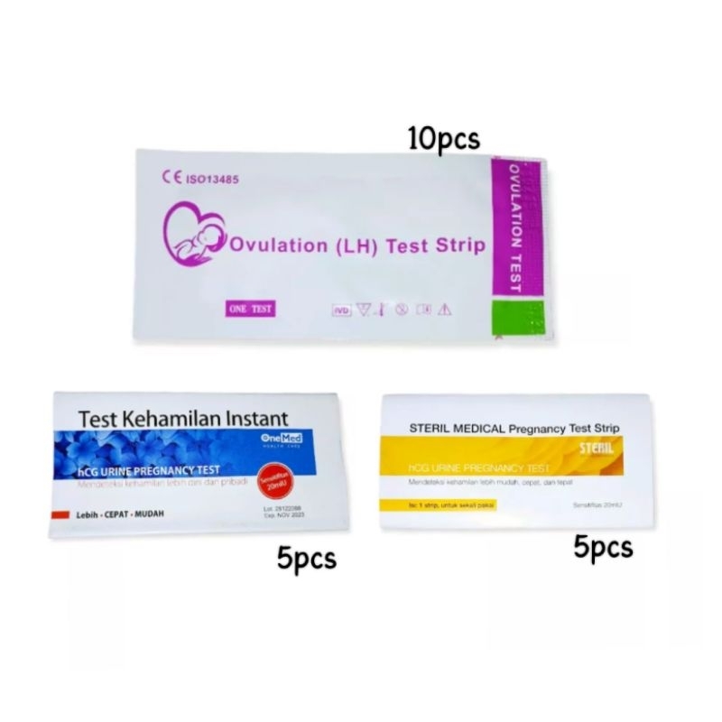 10pcs Ovulation LH Test Strip UNGU 10pcs Tes Hamil