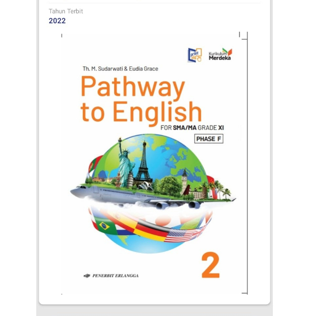 Ori Buku Bahasa Inggris kelas 11 SMA Kurikulum Merdeka Penerbit Erlangga