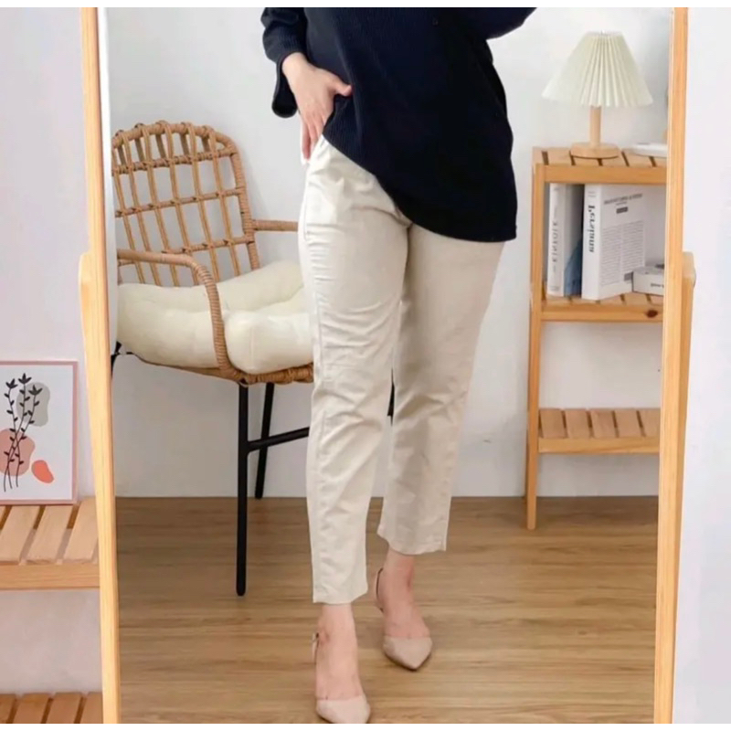 CELANA PENSIL WANITA TWILL / BAGGY PANTS CUTTON TWILL