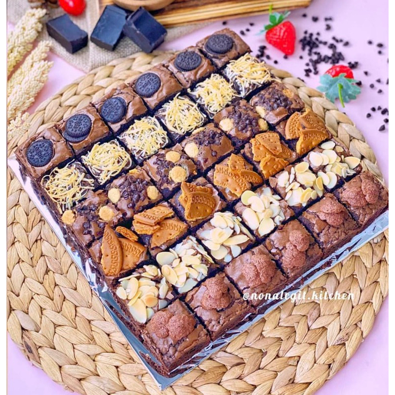 

brownies topping