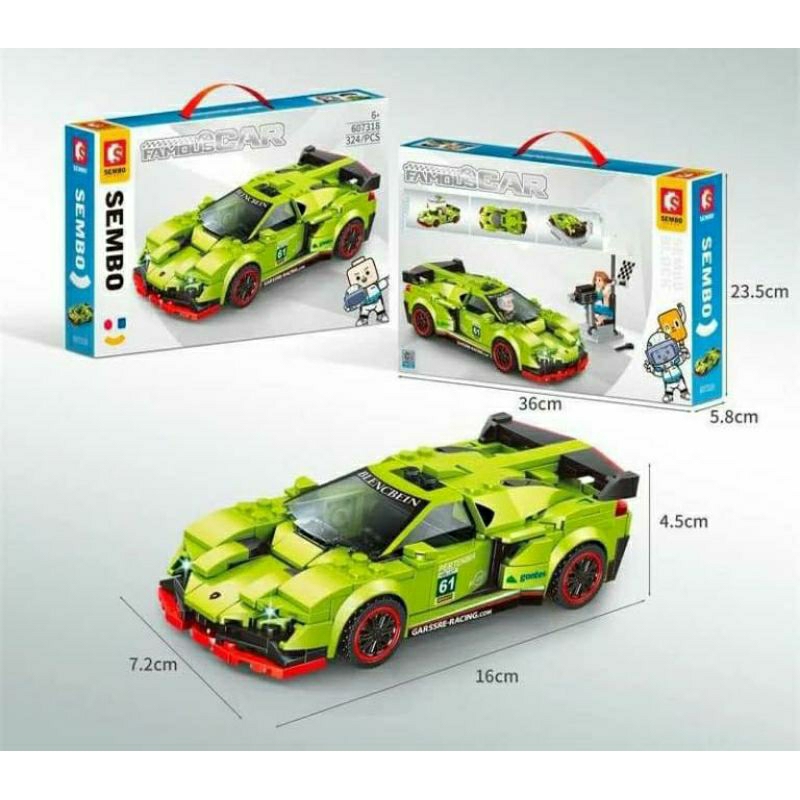 Lego Mobil Balap Lambhorgini Veneno 607318