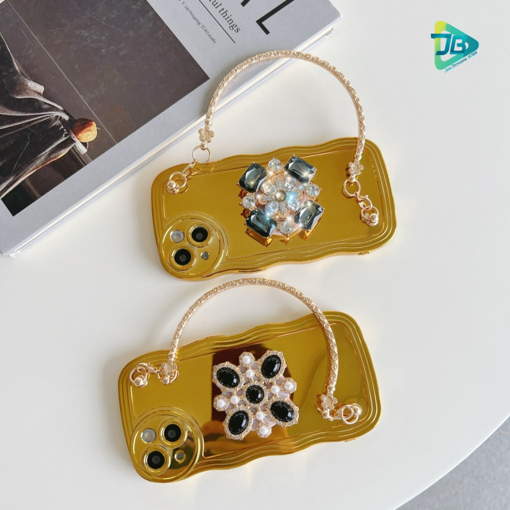 CASE WAVE MODEL TAS JINJING POPSOCKET 3D STAND GOLD FOR OPPO A71 A83 A15 A15S A16 A17 A17K F5 F5 YOUTH F7 F11 F1S A59 JB8941