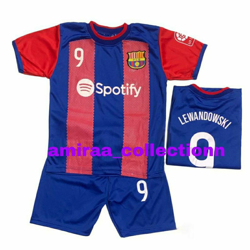 SETELAN BAJU BOLA  ANAK BARCA TERBARU  BAJU BOLA ANAK LAKI LAKI TERMURAH