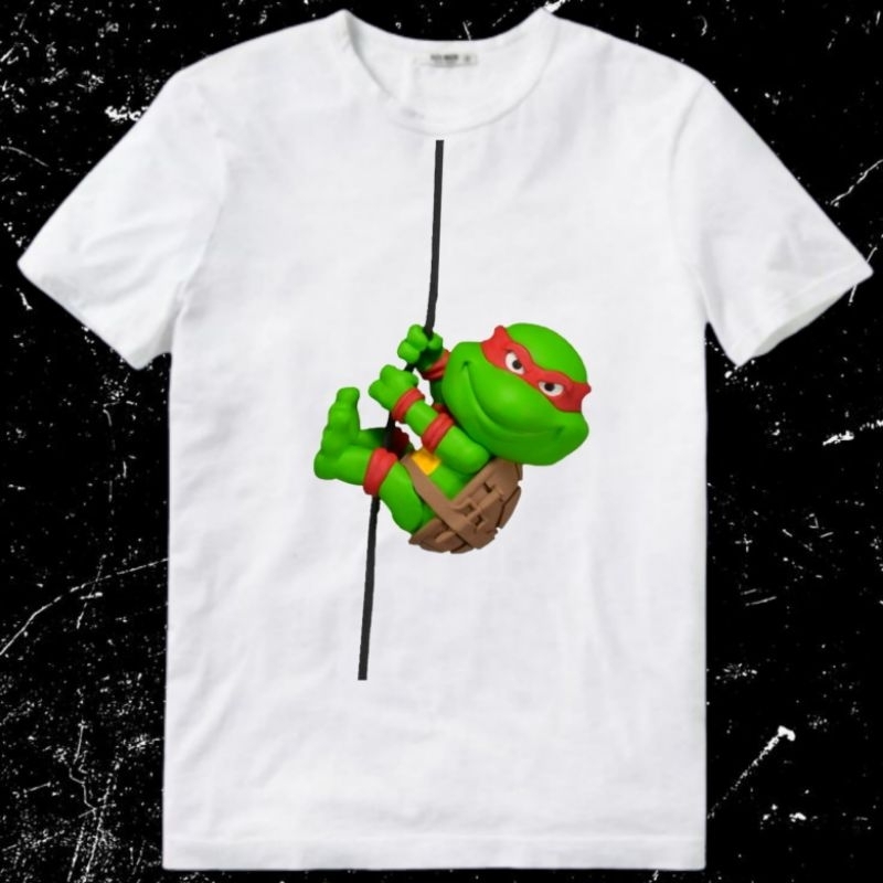 Kaos Baju Tshirt Pria Laki Cowok Cewek Perempuan Unisex Anak Kids Cartoon Kartun Kura-kura Kura Kura