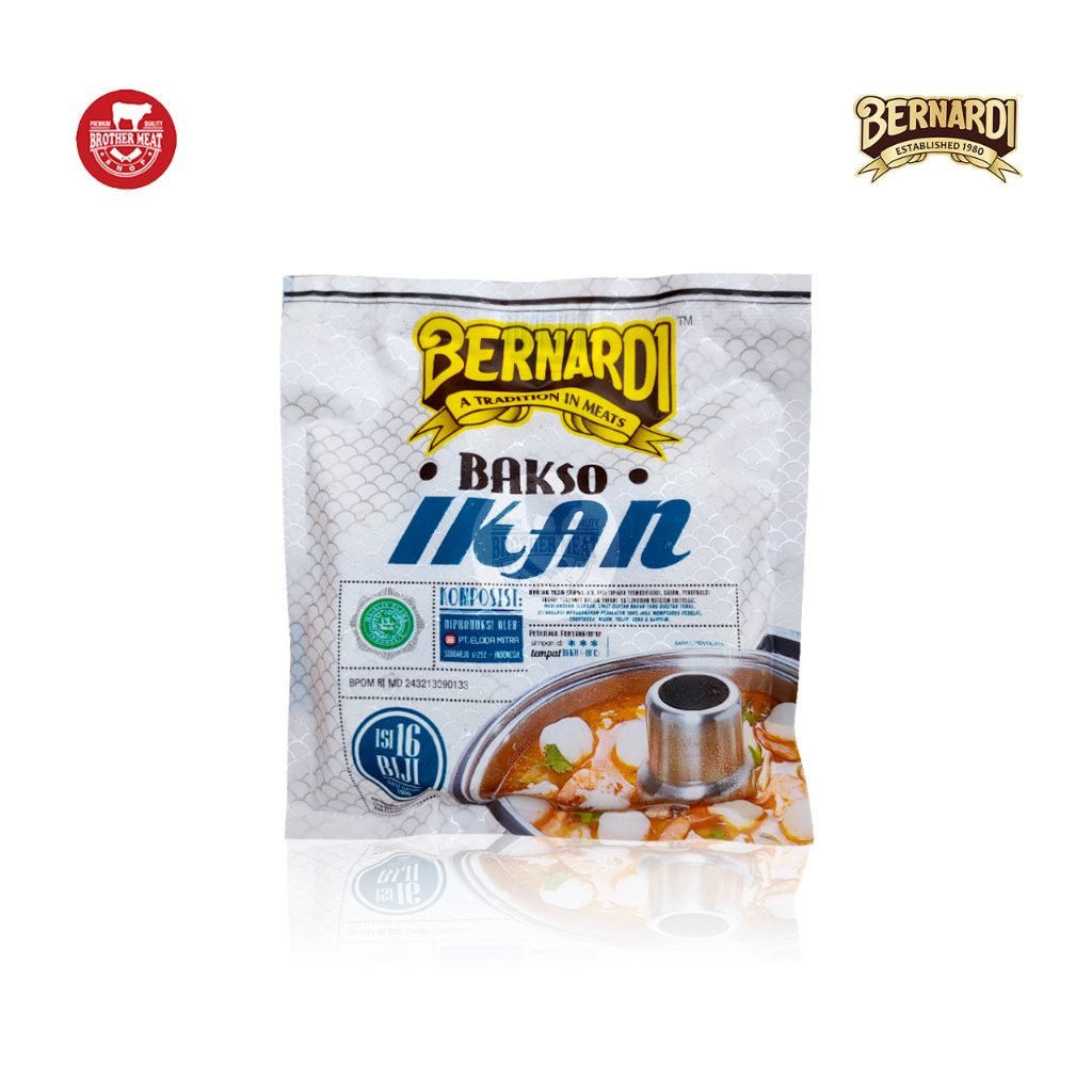 BERNARDI Bakso Ikan 150gr isi 16, Olahan Ikan Halal