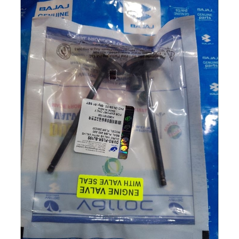 KLEP BAJAJ PULSAR 200 220 DTSI PAYUNG KLEP SET BAJAJ PULSAR 200 220 DTSI (ORIGINAL )