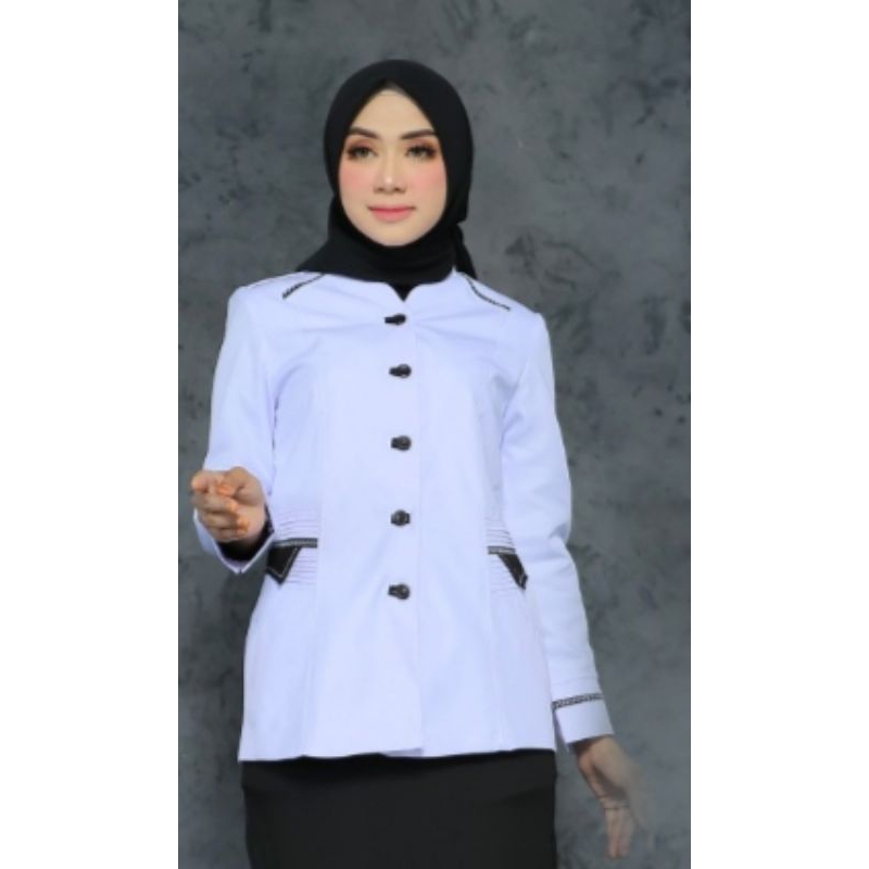 ATASAN PUTIH HITAM 903 BAHAN KATUN