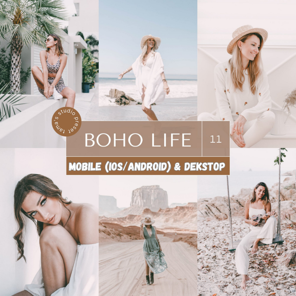 Boho Life 11 Mobile(IOS/Android) &amp; Desktop Presets
