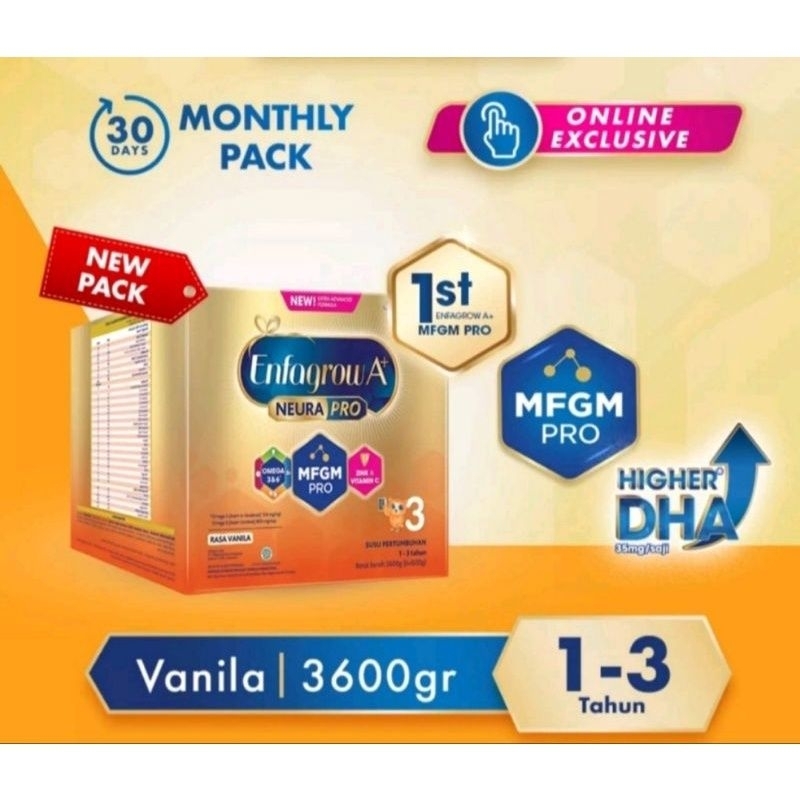 Enfagrow 3 Vanila Rasa Vanila 3600 3600gr 3600 gram