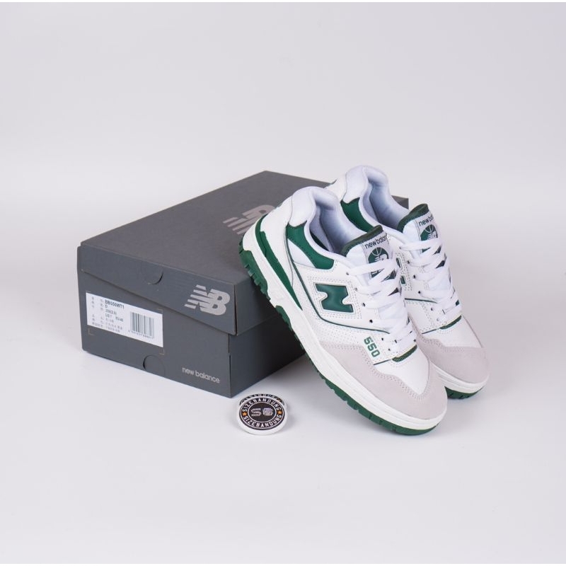 Sepatu New Balance 550 White Green