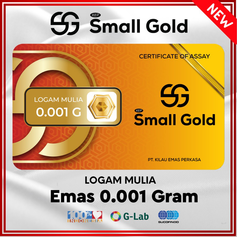 EMAS SMALL GOLD 0.001gram LOGAM MULIA EMAS MURNI ORIGINAL PRODUCT EMAS MINI GOLD Babygold Mini gold Minigram Microgram Garuda gold Fine gold Babygold Baby gold small gold micro gold mili gold diemasin