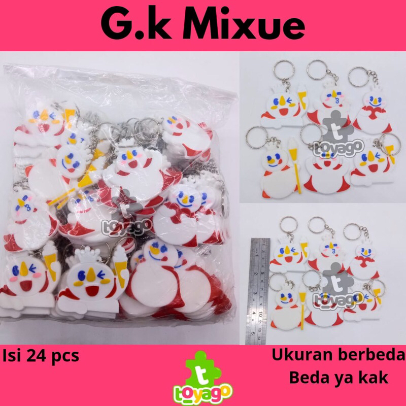 Gantungan kunci mixue isi 24 Pcs Grosir Murah