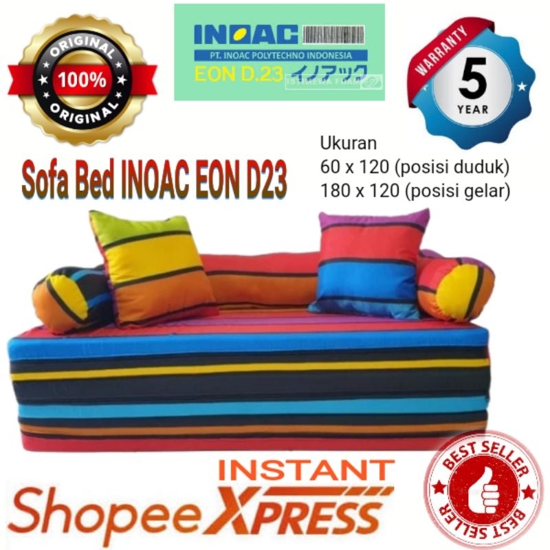 Sofa Bed / Kasur Lipat Original INOAC EON D23 / Bergaransi 5 Tahun