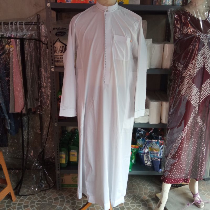 Jubah Putih Al Luthfi - Jubah Syar'i - Jubah Premium Al Luthfi - Jubah Dewasa