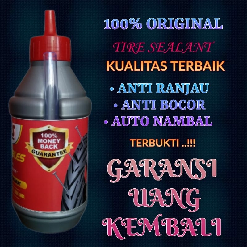 LOWKOS - CAIRAN BAN TUBLES 350ml Tire Sealant Anti ranjau paku , anti bocor , tambal otomatis