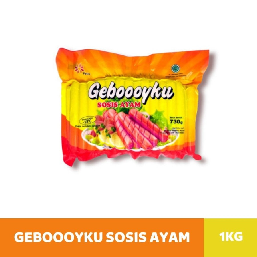 

Sosis Geboooy Basis Merah 420Gram| Sosis Ayam Merah Geboooy - 1Kg