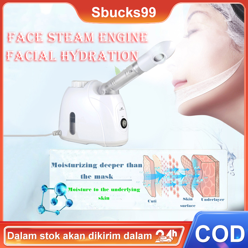 Alat Uap Wajah Steamer Wajah Hot Alat Uap Eajah Face Sauna Facial Steamer Humidifier Whitening Moisturizing Wajah